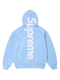 Supreme satin-appliqué "Light Blue" hoodie