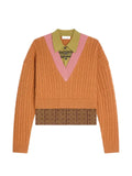DRIES VAN NOTEN layered wool sweater