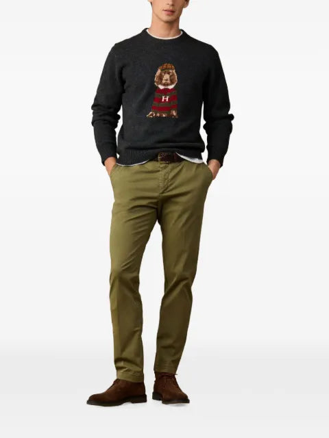 Hackett London Harry graphic crew-neck knit