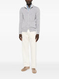 Gran Sasso zip-up marl-knit cardigan