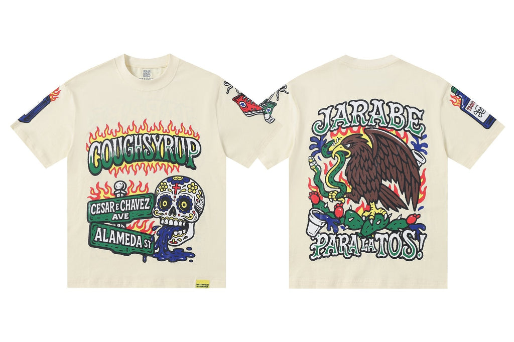THAT'S A AWFUL LOT OF COUGH SYRUP Front & Back Graphic Short-Sleeve T-Shirt